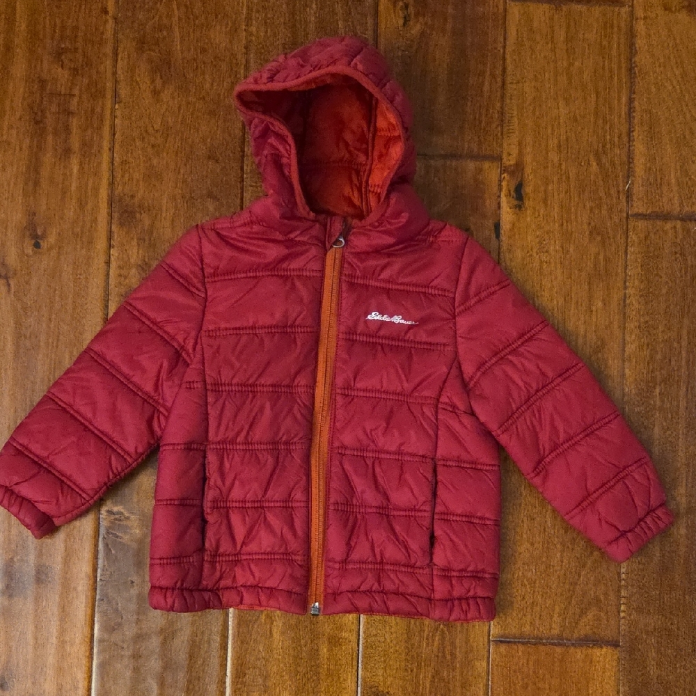Eddie Bauer Kids Puffer Jacket in Rich Burgundy
